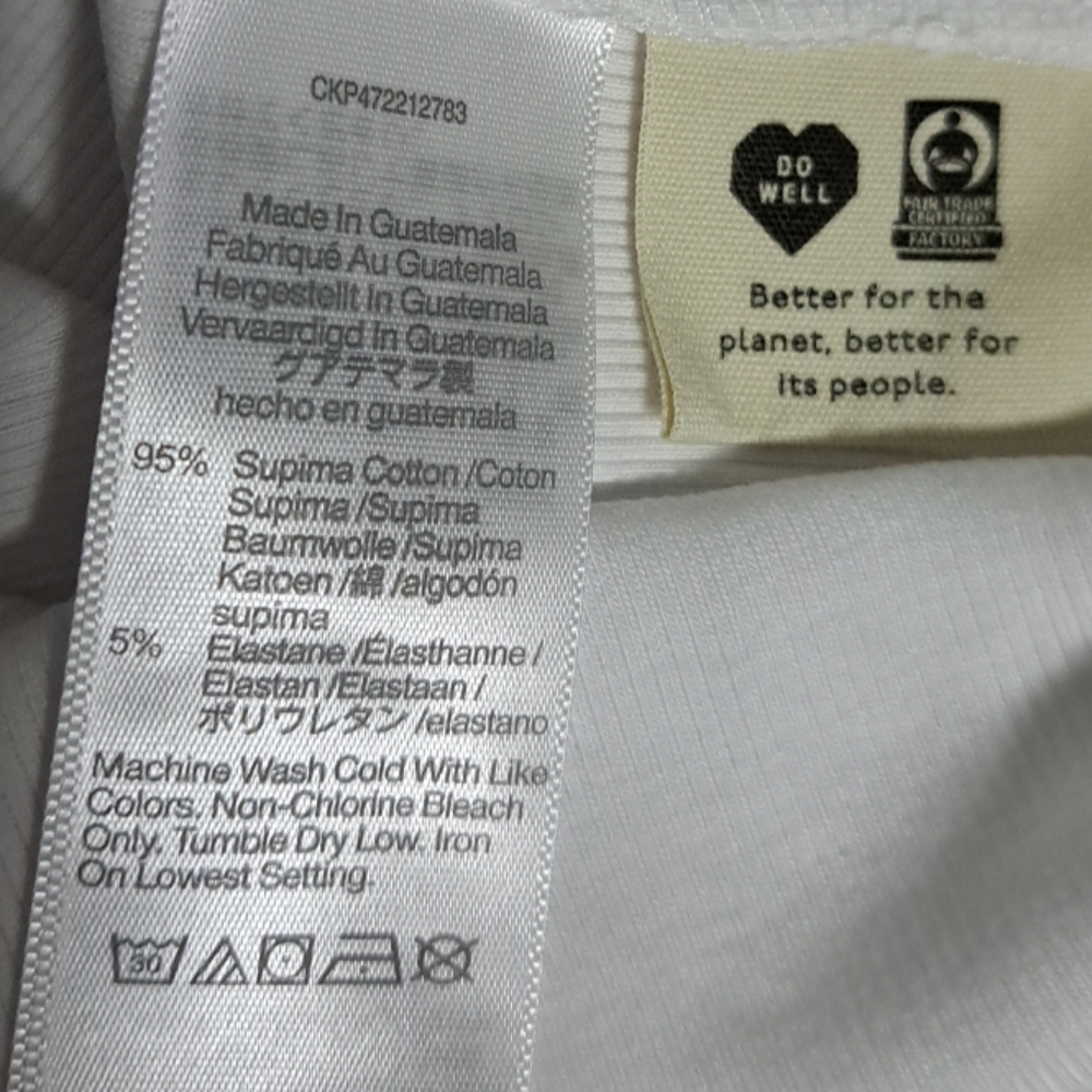 NWT Madewell Brightside Lucia Rib 90s Tank White Size XXS - Picture 7 of 12